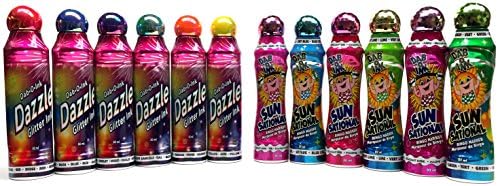 Bingo Dauber - Mixed Dozen Includes 6 Dazzle Glitter Ink & 6 Ultra Bright Sunsational Ink Dabber