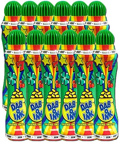 Dab-O-Ink Bingo Dauber 3oz Dozen (Green)