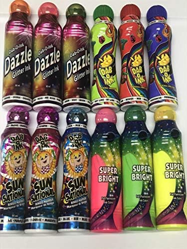 Dab-O-Ink Bingo Daubers Variety Pack-3oz (12pk)
