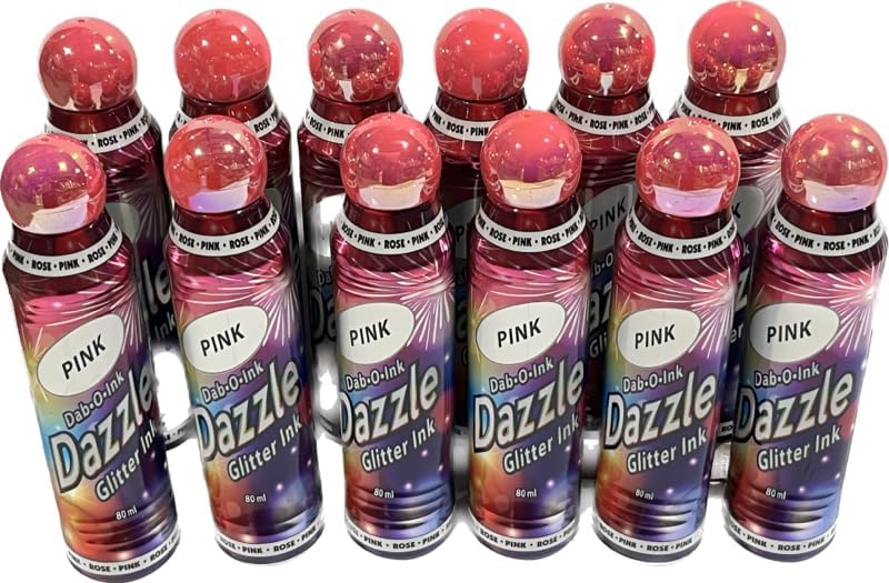 Dab-O-Ink Dazzle One Dozen 3oz Pink Bingo Dauber