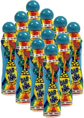 Dab-O-Ink One Dozen 3oz Aqua Bingo Dauber