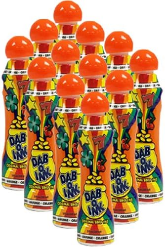 Dab-O-Ink One Dozen 3oz Orange Bingo Dauber