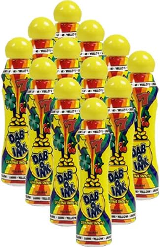 Dab-O-Ink One Dozen 3oz Yellow Bingo Dauber