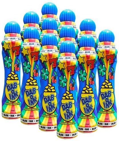 Dab-O-Ink One Dozen 4oz Blue Bingo Dauber