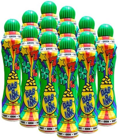 Dab-O-Ink One Dozen 4oz Green Bingo Dauber