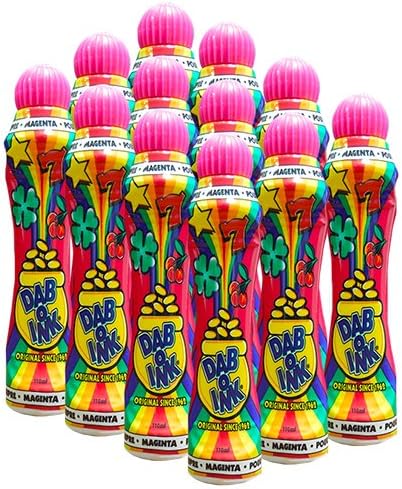 Dab-O-Ink One Dozen 4oz Magenta Bingo Dauber