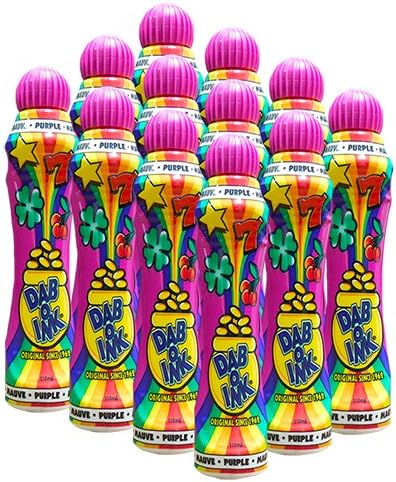 Dab-O-Ink One Dozen 4oz Purple Bingo Dauber