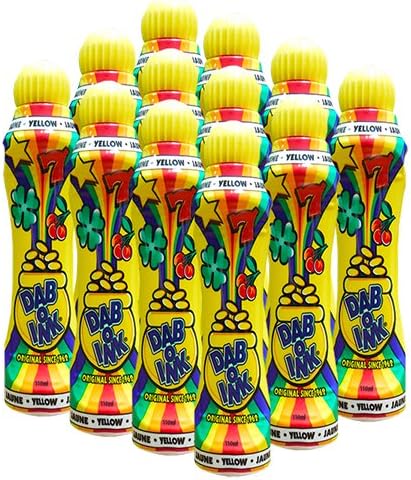 Dab-O-Ink One Dozen 4oz Yellow Bingo Dauber