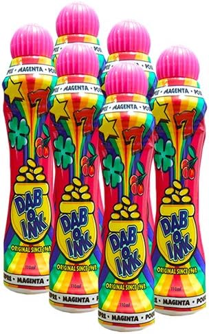 Dab-O-Ink Six Pack 4oz Magenta Bingo Dauber