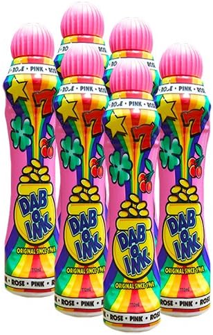 Dab-O-Ink Six Pack 4oz Pink Bingo Dauber