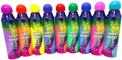 Dab-O-Ink Super Bright - 3 oz. Fluorescent Bingo Daubers, Multi-Color Rainbow Set, 9 Pack