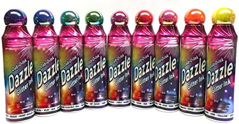 Dazzle Glitter Bingo Dauber/Dabber Ink 12-Pack - Mixed Colors