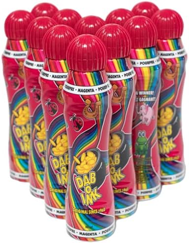 One Dozen 3oz Dab-O-Ink Magenta Bingo Dauber
