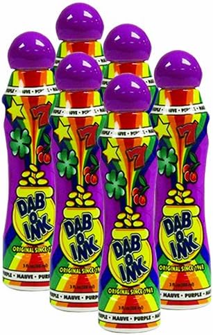 Six Pack 3oz Dab-O-Ink Purple Bingo Dauber